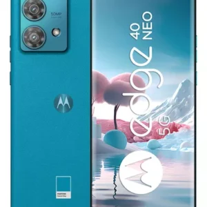 Smartphone Motorola Edge 40 Neo 5G 256GB 8 RAM 50MP Ultra-Pixel AI Camera IP68 NFC - Caneel Bay - Vegan