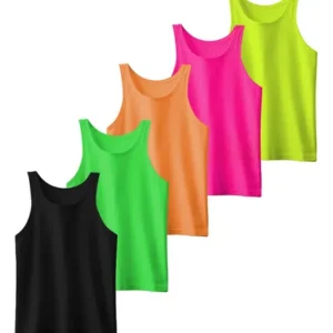 Kit 5 Camisetas Regatas Masculina Lisa Básica Academia Dry