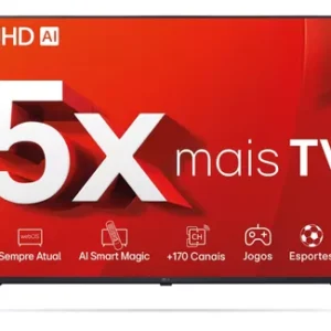 Smart Tv 4k 43" Lg Uhd 43ut8000 Processador a5 Ger7 AI Alexa Chromecast integrado Otimizador de Jogos webOS 24 compatível com Controle Smart Magic