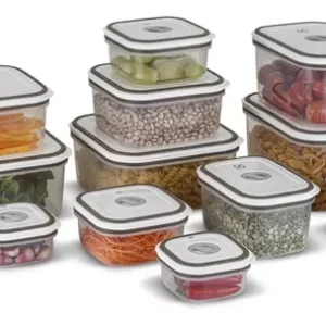 Kit Potes Herméticos Plásticos Cinza 12 Unidades Electrolux