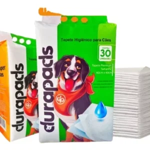 Tapete Higiênico Premium Pet 30 Un 60x60 Cm Rapida Absorção