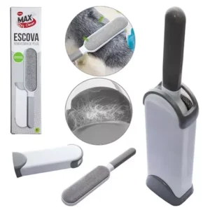 Escova Removedora Tira Limpar Pelos Pet Roupa Sofa Cães Gato