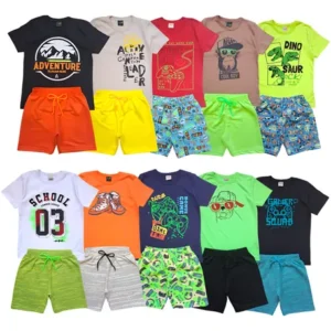 Kit Verão 10 Peça Menino Infantil 1 Ao 8 Atacado Masculino
