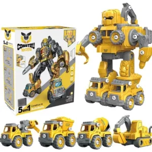 Robô Carrinho Brinquedo 5 Em 1 Construbots Monta Desmonta Mega Compras