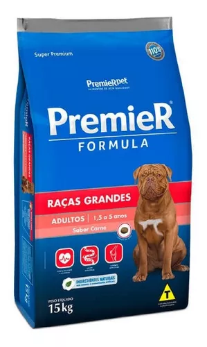 Ração Formula Adulto Raças Grandes Sabor Carne 15kg Premier